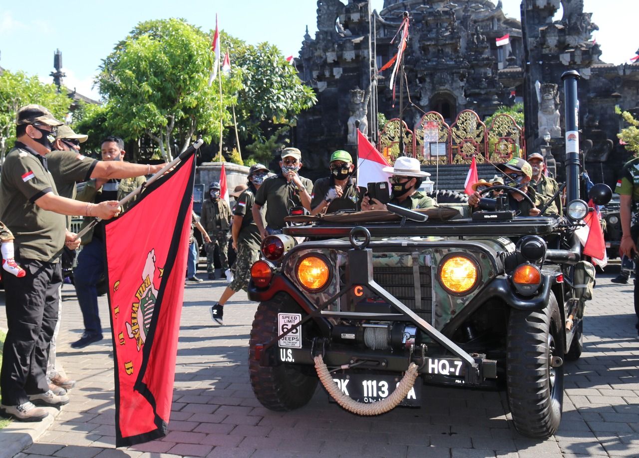podiumnews.com-Cok Ace Harap Touring  Jeep Willys Tebar Vibrasi Sehat Masa Pandemi